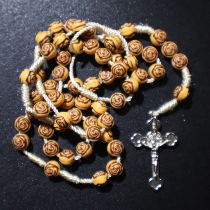 Wooden Rose Rosary