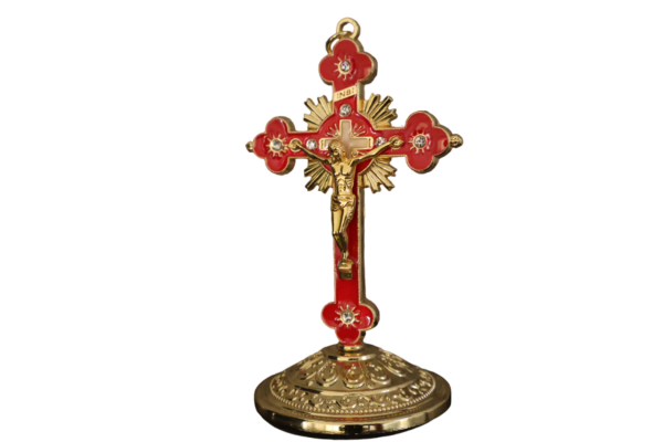Red Crucifix Car Accessory
