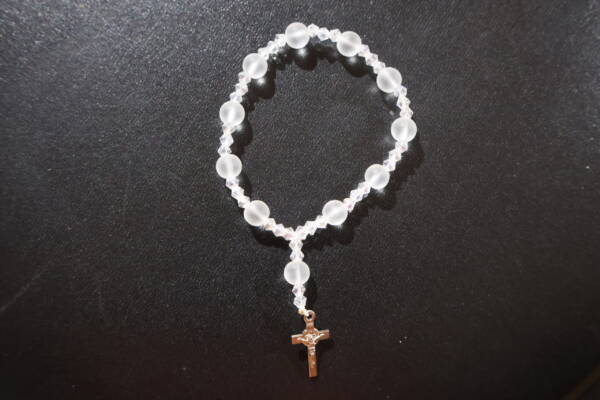 10 Bead White Rosary