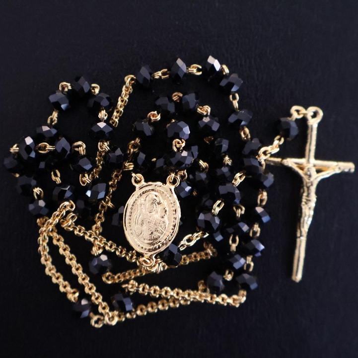 V Black Rosary – Santhom Global